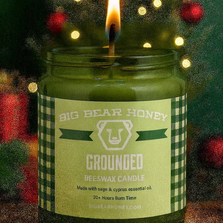 Big Bear Honey - Wholesale Jar/Filled Candle - Beeswax Candle with Essential oils6
