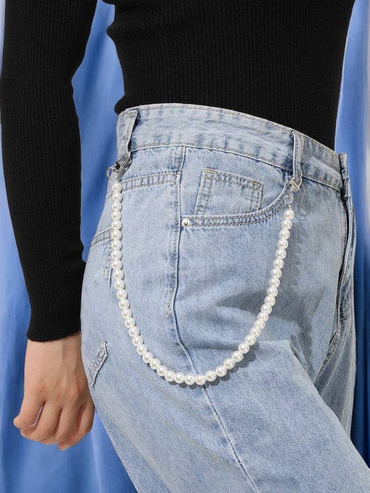 Pearl Jeans Chain for wholesale by Ka_Creative_Art