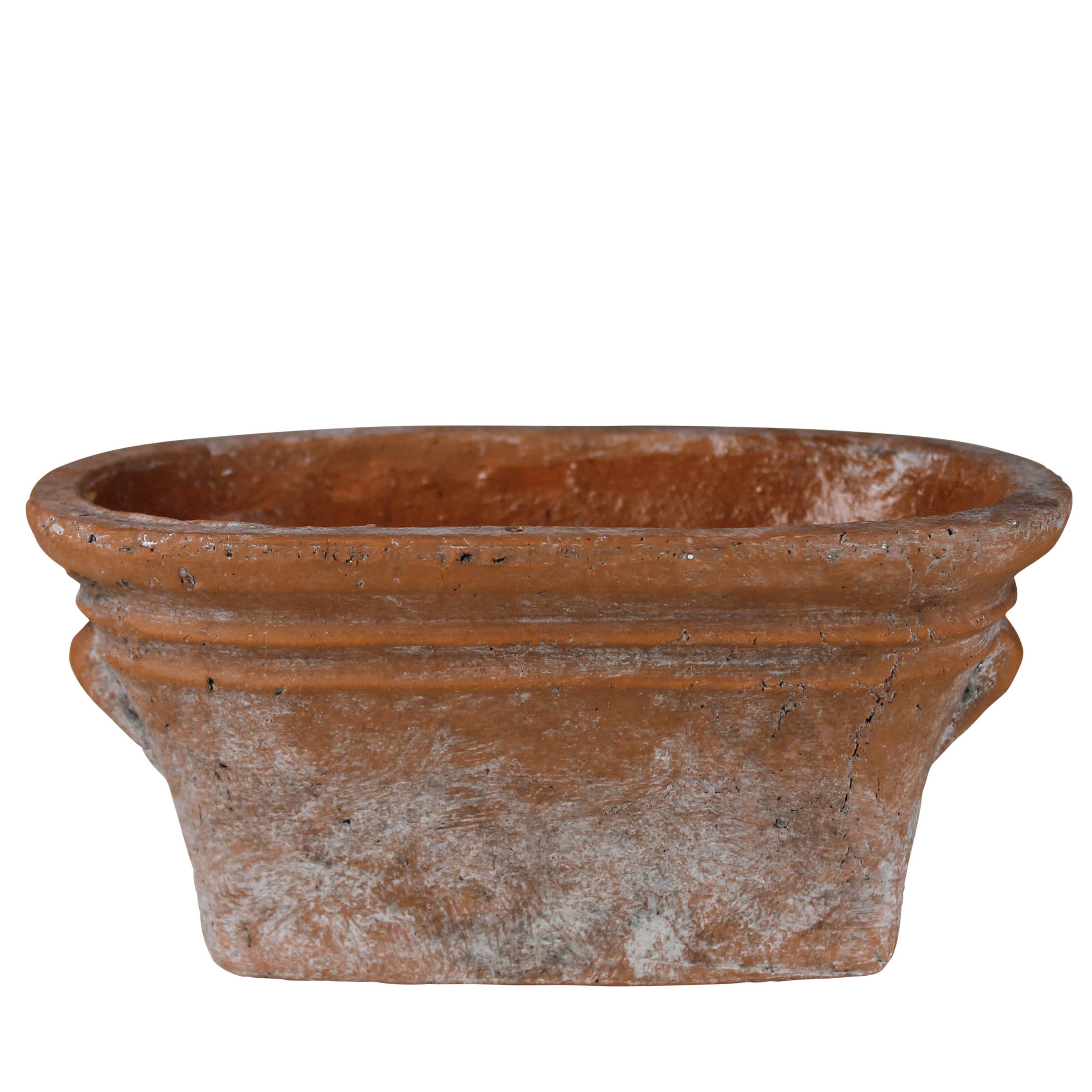 HomArt – Engroshandel Plantekrukke – Tresco Rustik Oval Pot, Cement1