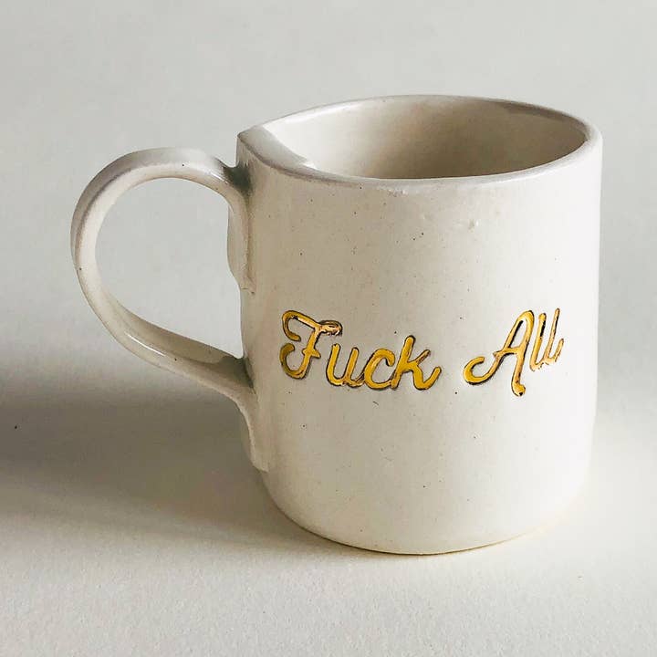 Chávena de espresso f*ck all por atacado de Porcelaine Moderne