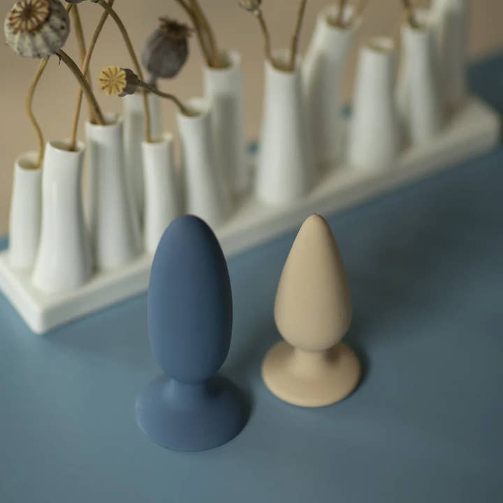 Peech - Wholesale Sex Toy - Pine - Butt plug with metal ball2