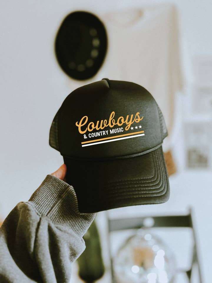 Cowboys & Country Music Cap for wholesale by Blonde Ambition | Jewelry | Valentines Gift & Sweaters