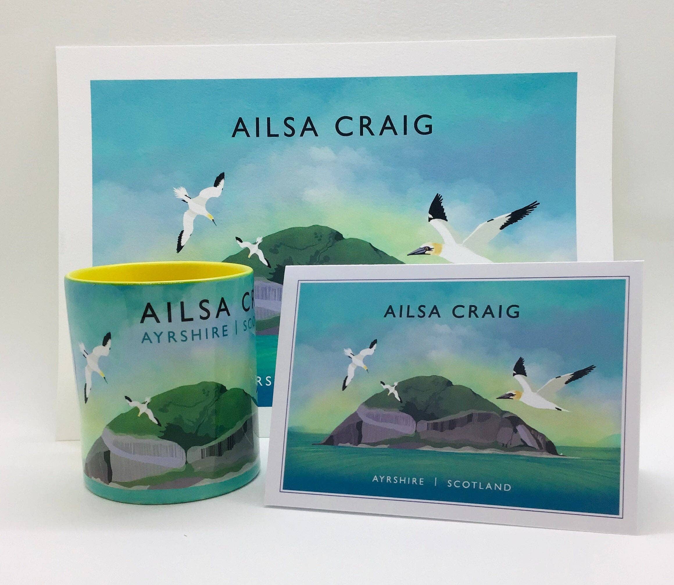 Galloway Arts - Wholesale Art Print - Ailsa Craig | Scottish Travel Poster | Ayrshire | Scottish Landscape | Wall Art | Quality Giclee Art Print signed by the Artist8