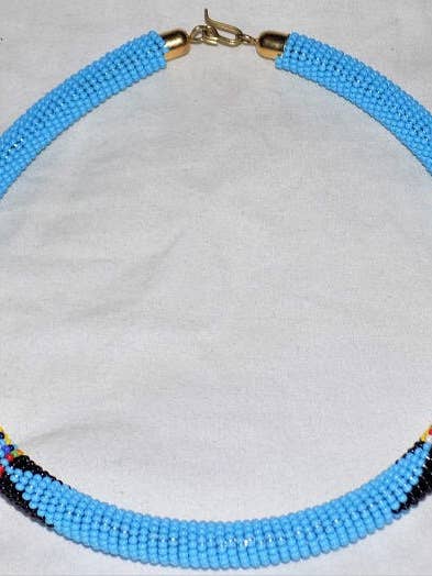Collana girocollo fatta a mano con perline Maasai con spedizione gratuita #4 per la vendita all'ingrosso da parte di Delight merchants