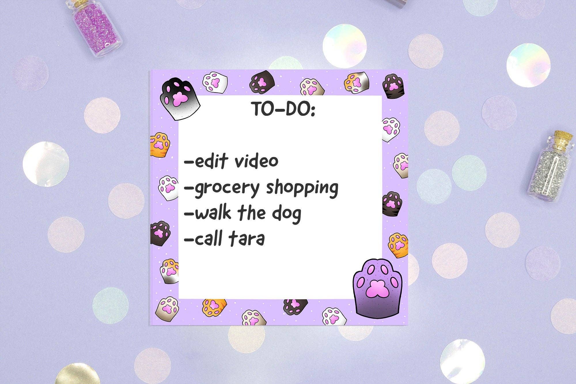 LorenaxAngelina - Wholesale Notepad - Cat Paw Notepad/Cute Kawaii Toes Sweet4