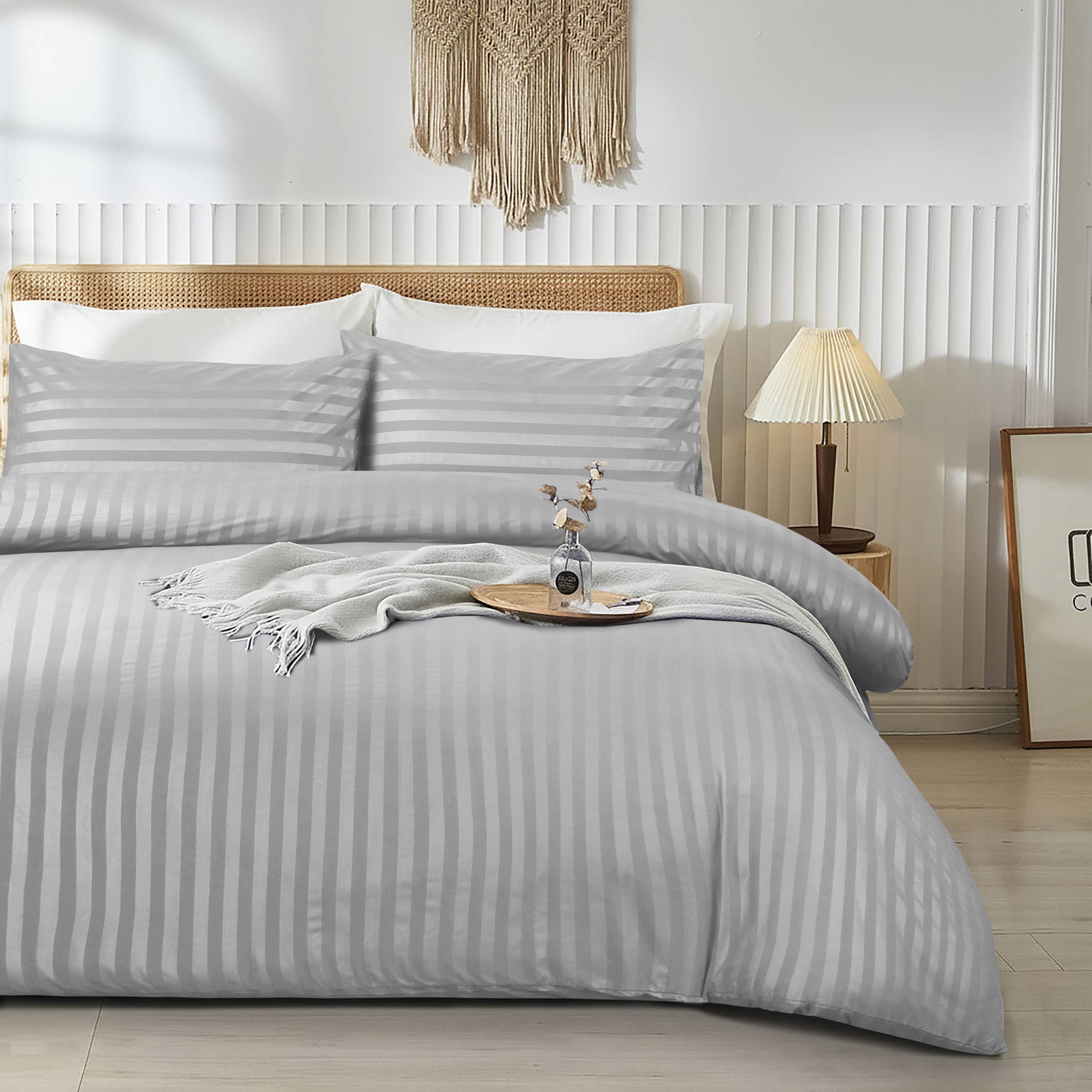 Cotton Passion – wholesale Sängkläder – Randigt påslakan set i lyxig 100 % mjuk mikrofiber21