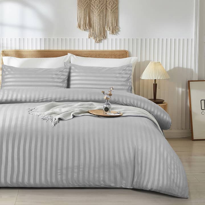 Cotton Passion – wholesale Sängkläder – Randigt påslakan set i lyxig 100 % mjuk mikrofiber21