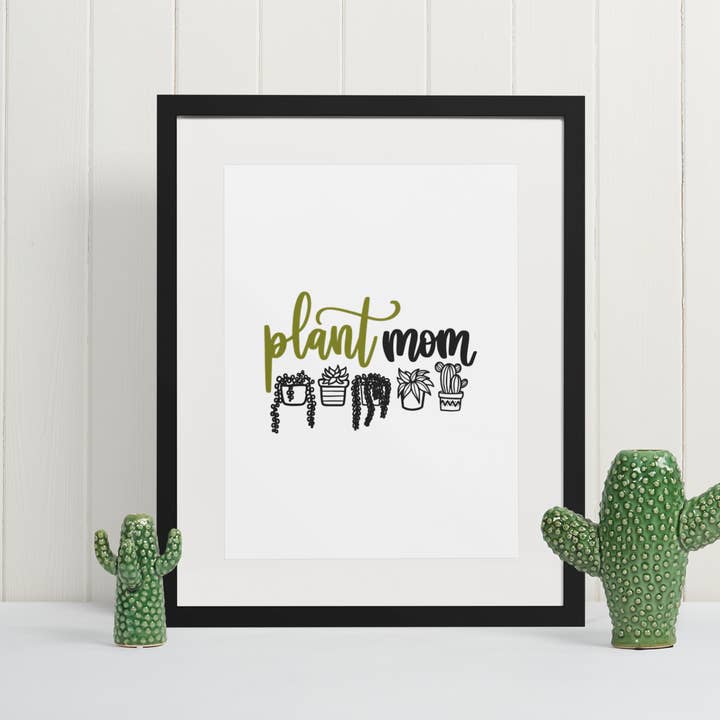 Plant Mom Plant Obsessed Humorous Home Print for wholesale by WinsterCreations™