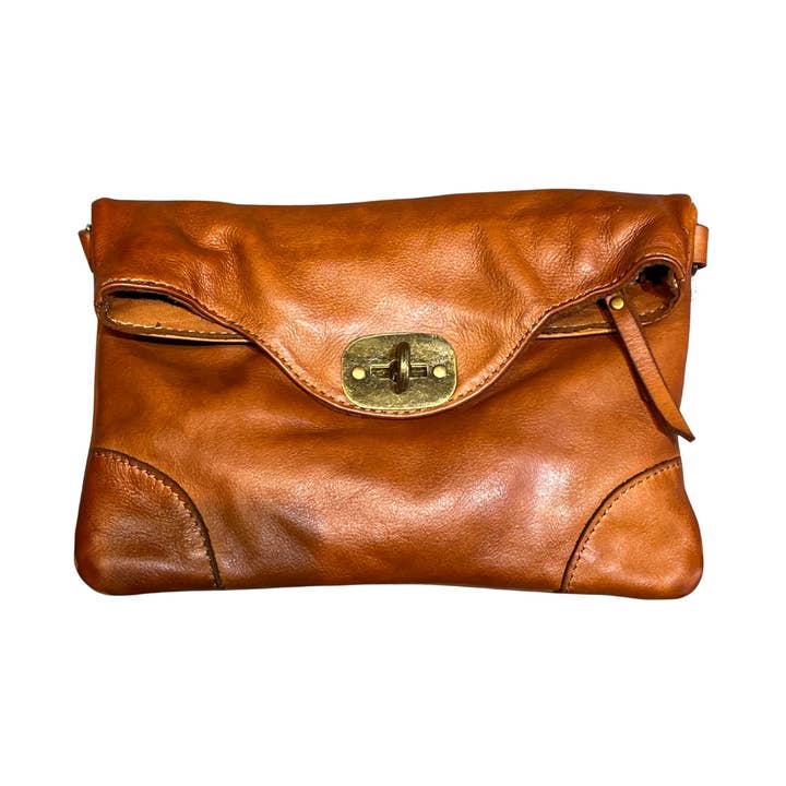 POCHETTE CUIR WASHED MALENA pour la vente par Louisa lee
