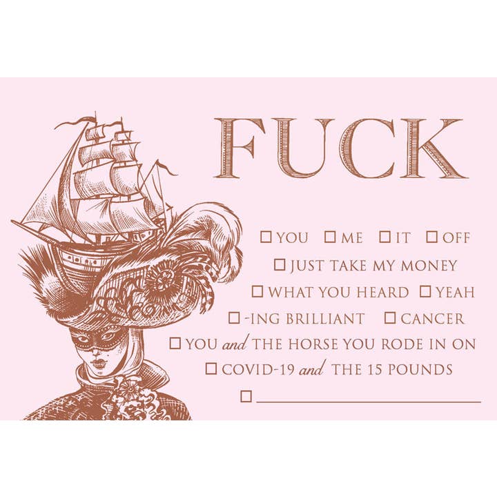 Alexa Pulitzer - Wholesale Stationery/Notecard Set - Trio of Fuck Calling Cards