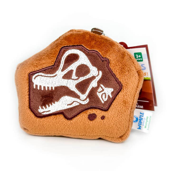 Dinosaur Fossil Bag Charm for wholesale by Womple Studios