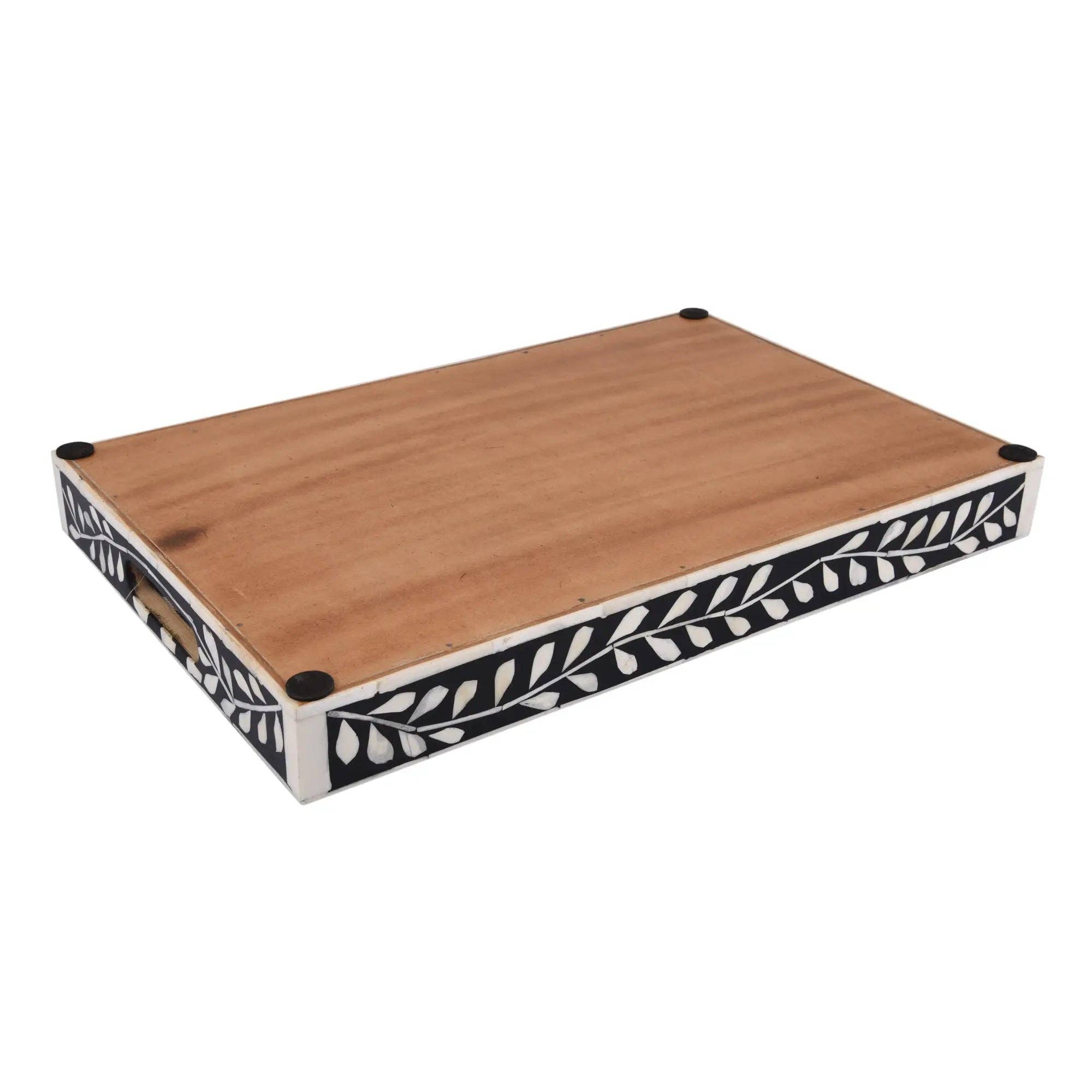 Muqeem & Brothers - Wholesale Decorative Tray - Decorative Trays Alhambra Negra Bone&Resin Inlay Collection3