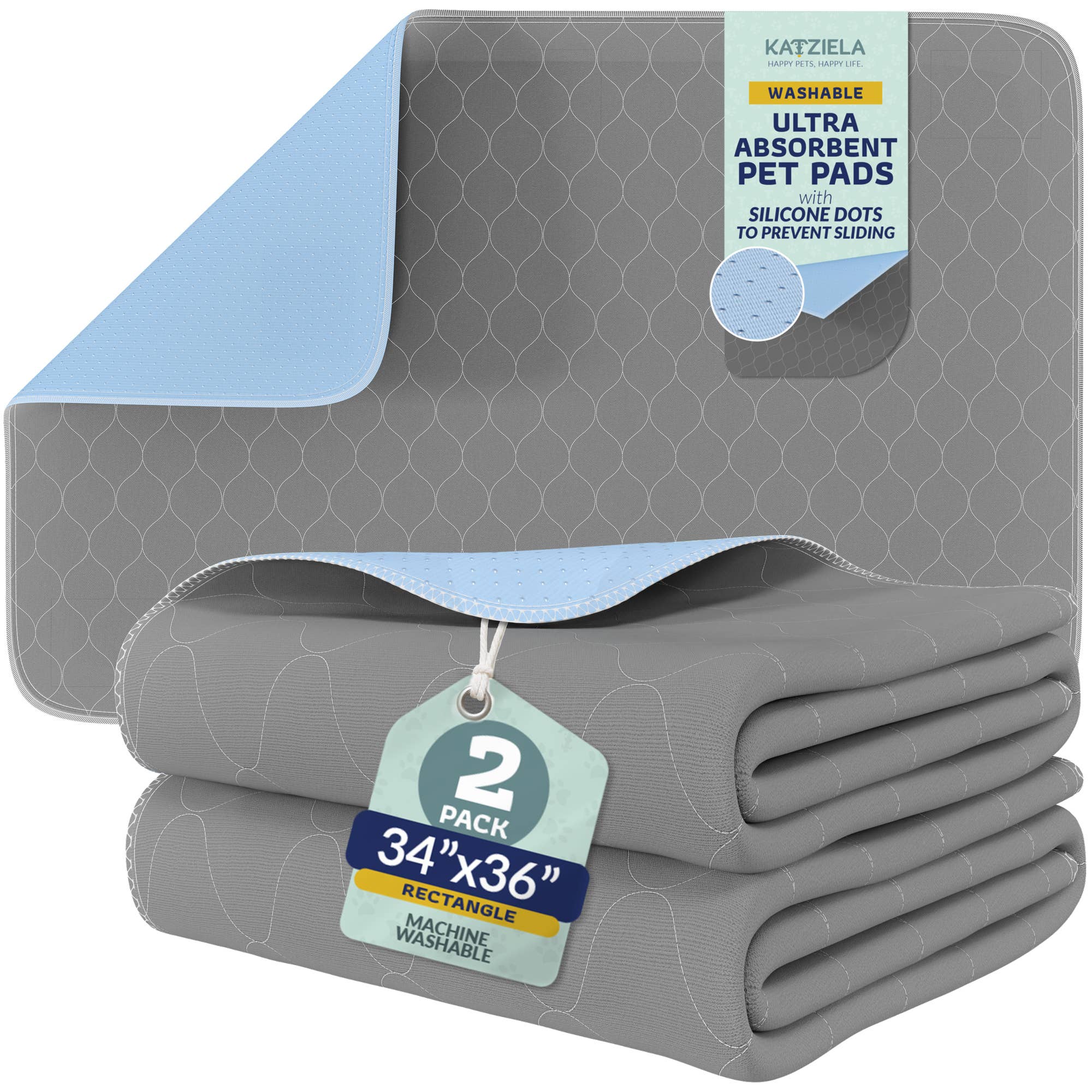 Katziela – wholesale Pet cleaning supplies – Katziela Quick-Drying Washable Pee Pads for Dogs Waterproof 21