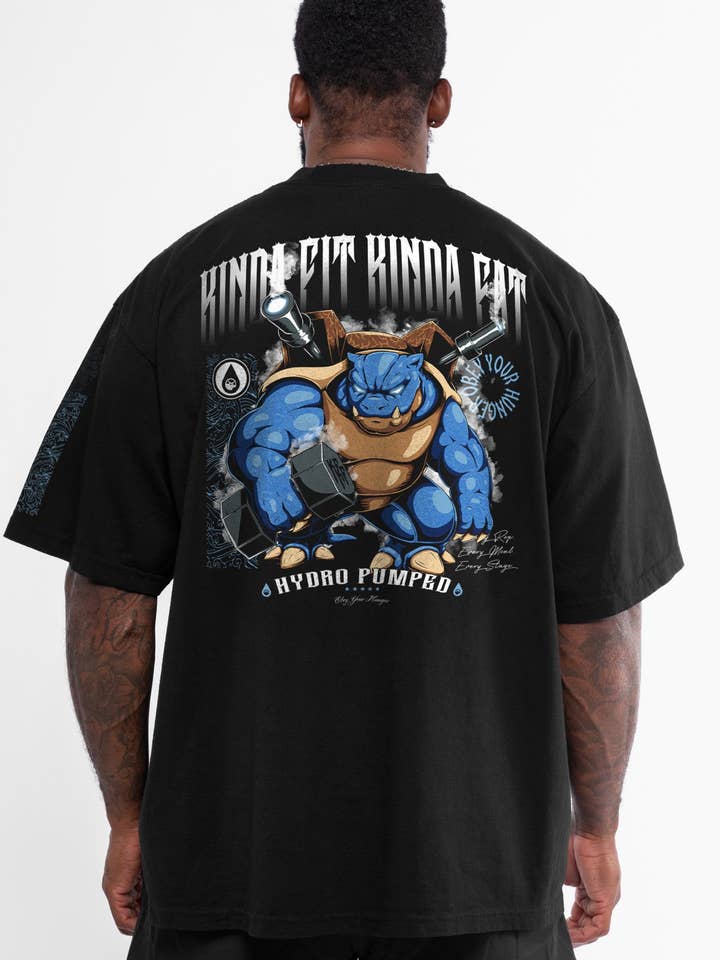 Camiseta Premium Sobredimensionada de Hidro Bomba para venta al por mayor de Kinda Fit Kinda Fat