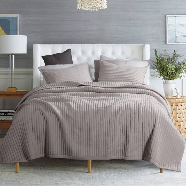 Kasentex - Wholesale Bedding Set - Quilt Bedding Coverlet Set Machine Washable Soft Lightweight