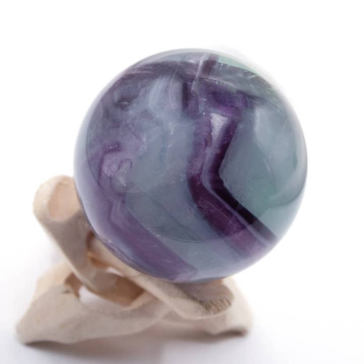 Tiny Rituals - Wholesale Spiritual Stone/Crystal - Rare Rainbow Fluorite Spheres - AAA Premium Quality140