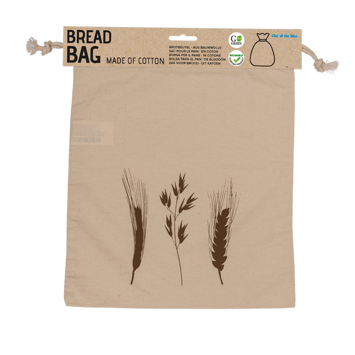 Out of the blue KG - Wholesale Food Storage Wrap/Bag - Cotton bread bag, ca. 35 x 29 cm,1