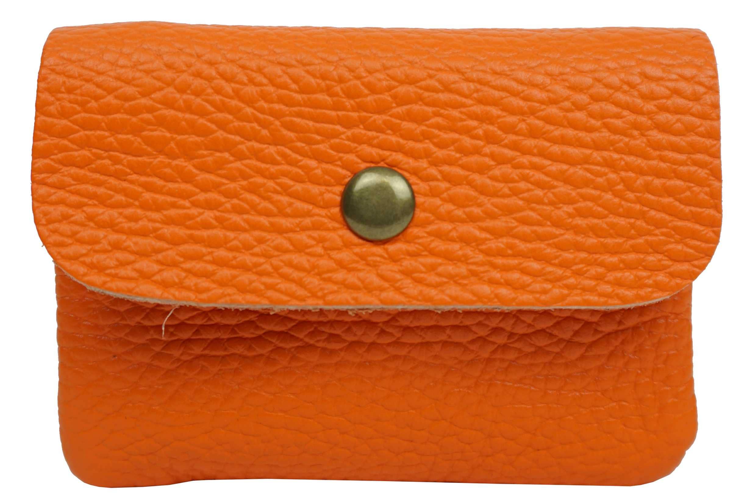 Anais - Wholesale Wallet - Women's - Plain leather wallet with matte gold metal button PMD2700M0
