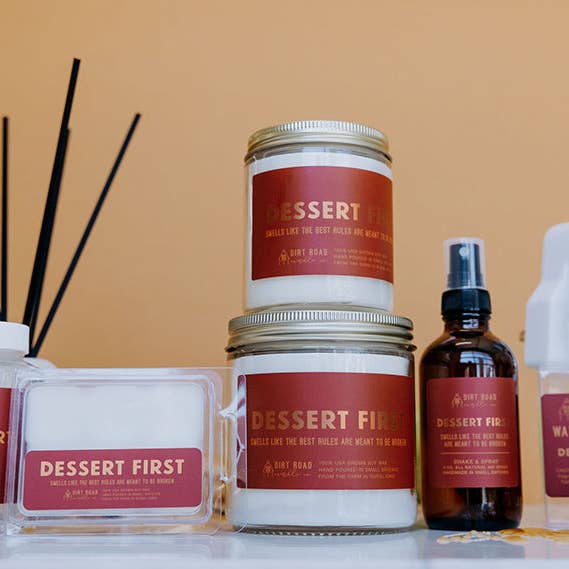 Dirt Road Candle Co - Wholesale Jar/Filled Candle - Dessert First Candle4