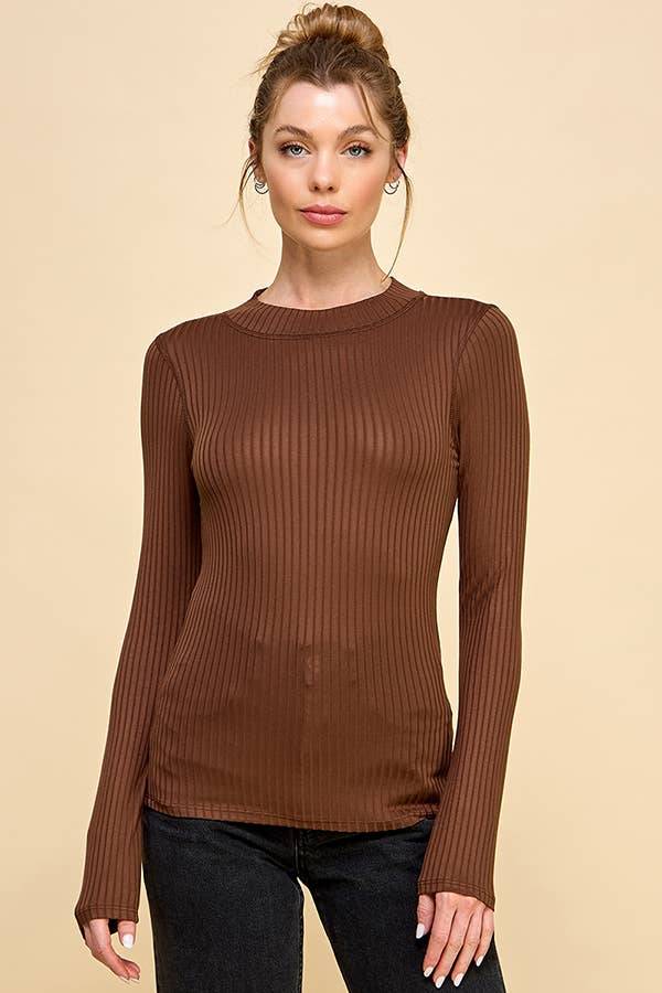 Heart & Hips - Vendita all'ingrosso Top in maglia - Donna - RT50751L - FASCIA A COSTE CON COLLO ALTO E MANICHE LUNGHE4