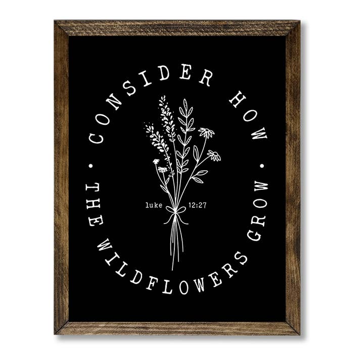 TIMBERLAND FRAME WILDFLOWERS BLACK for wholesale by Jarmz Designs