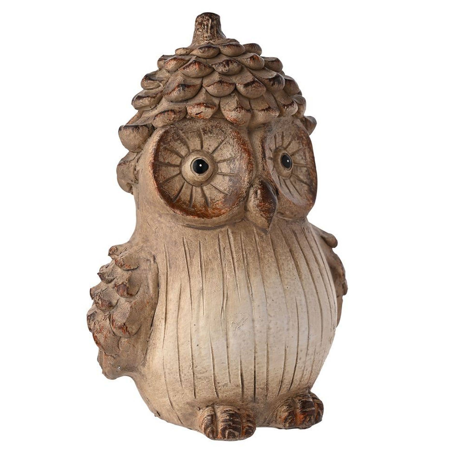 WIDDOP and Co. - Wholesale Ornament - Country Living Wood Effect Resin Owl - Small3