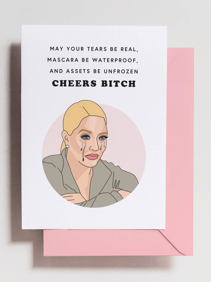 Erika Jayne huilkaart voor wholesale door Haven Print Co.