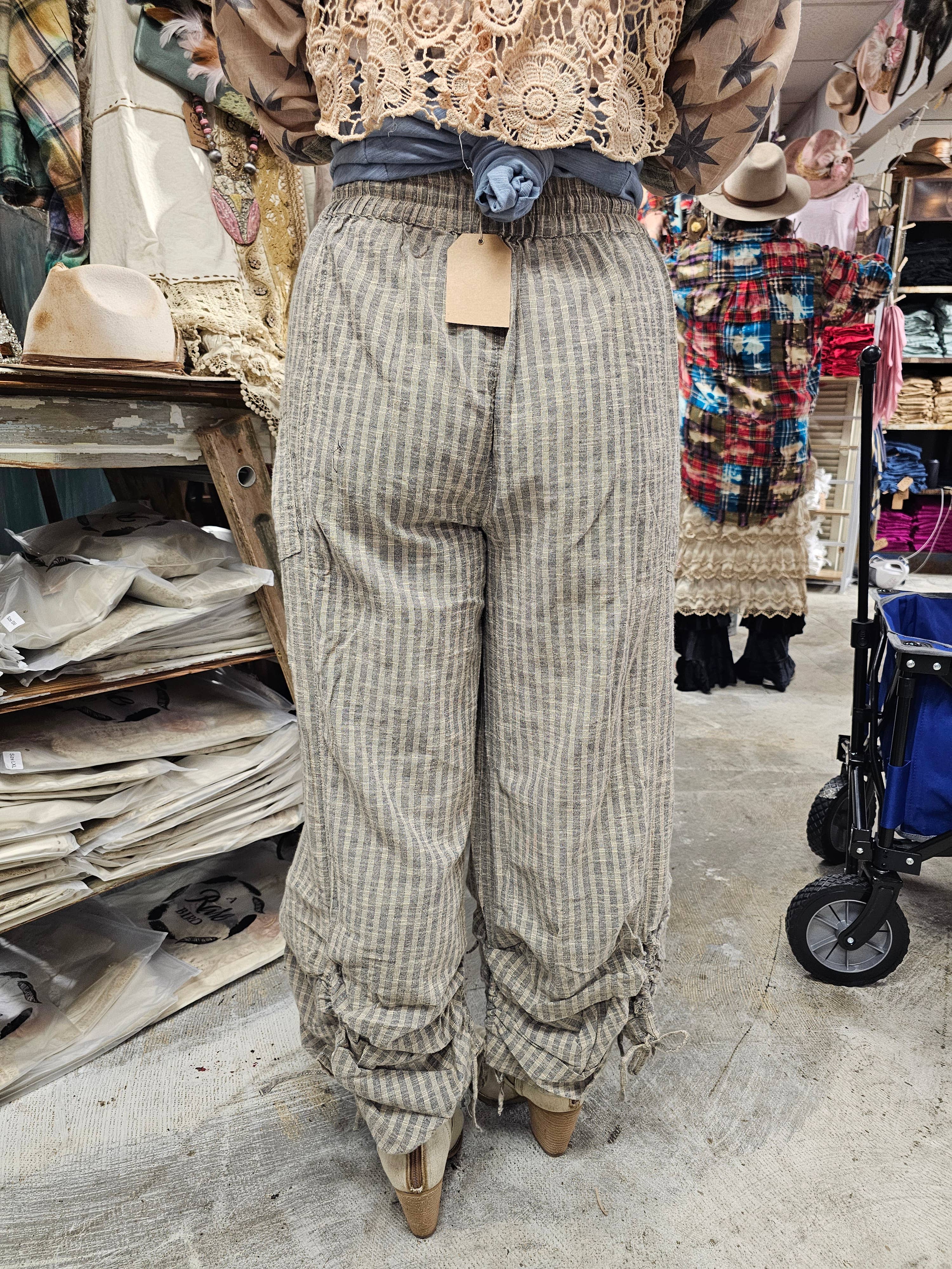 A Rare Bird Shop - Wholesale Pants - Women's - Stripe Peek a boo Pant3