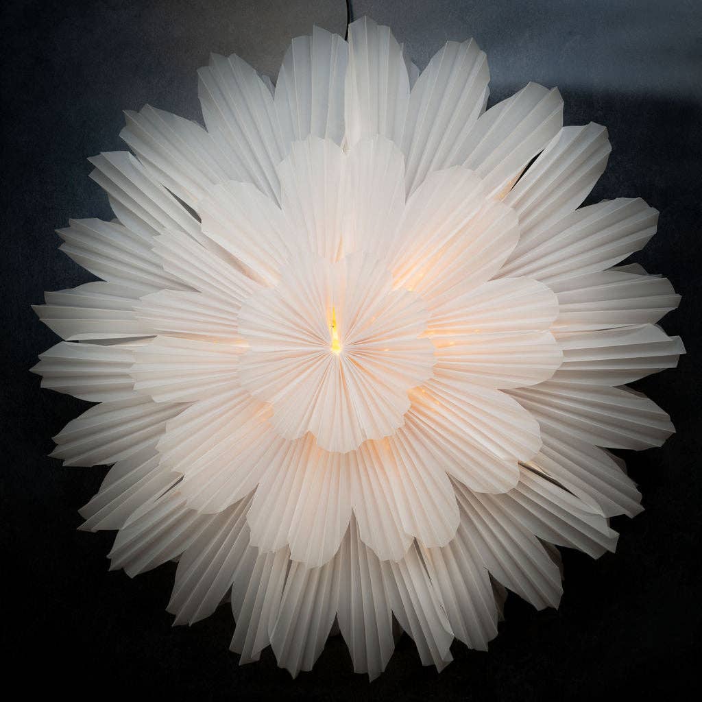 Bollywood Christmas - Wholesale Wall Accent - Cumulus White Paper Large Wall Hanging Decoration - 100cm1