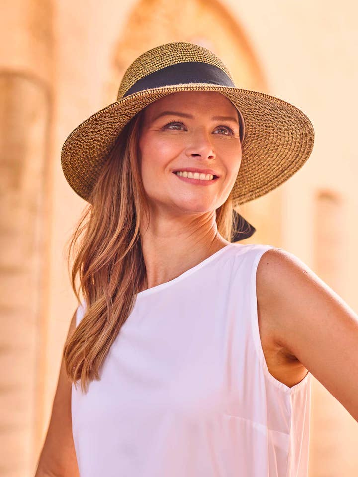 Women's Sun Hat with Ribbon | Coffee and other Purchase Wholesale clara sunwoo. Free Returns & Net 60 Terms on Faire trending on Faire.