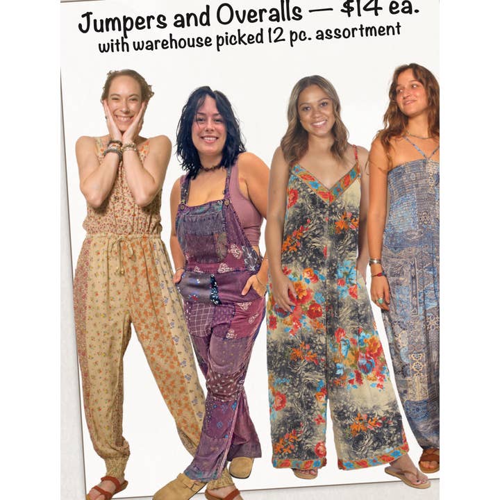 JO12 Off Price Jumpers and Overalls 12pc Assortment for wholesale by Blue Sky