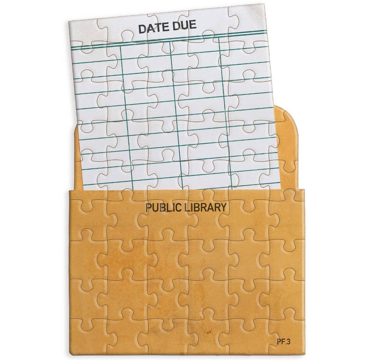 Gibbs Smith - Wholesale Puzzle - Adult - Library Card Jiggie Puzzle