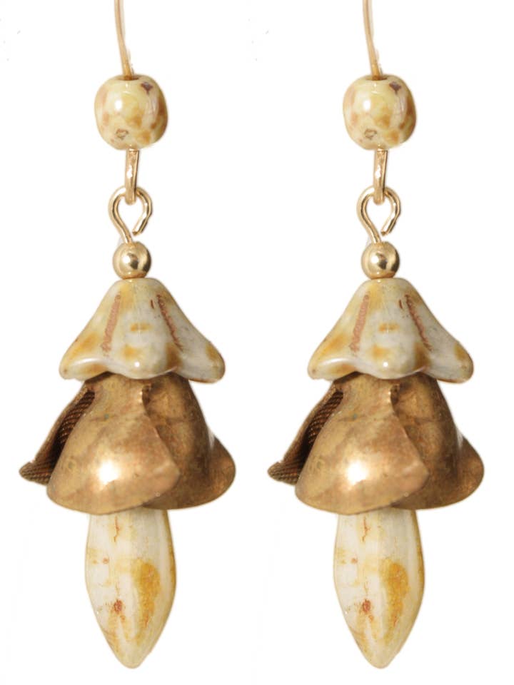 Aibell's Flower Earrings - 14 Kt Goldfilled for wholesale by Ardent Designs