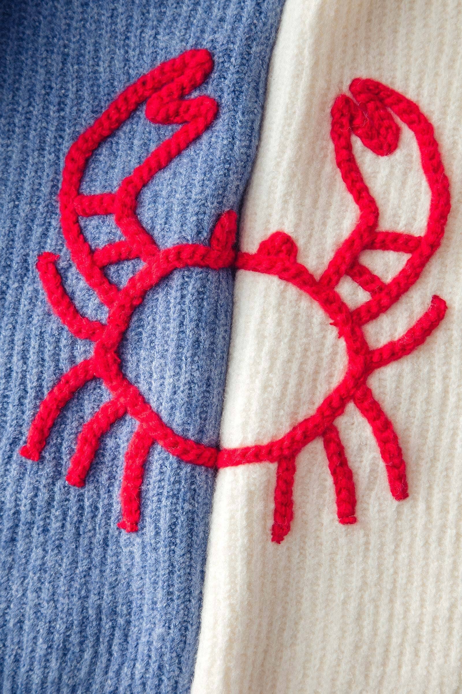 Urban Daizy - Wholesale Knit Sweater - Women's - Chunky Crab Embroidered Knit Sweater2