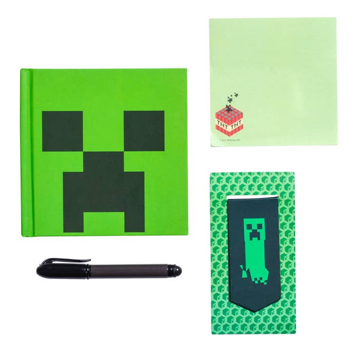Insight Editions - #1 Pop Culture Publisher - Vente Assortiments de papeterie/cartes - Minecraft : Set de papeterie Creeper Block2