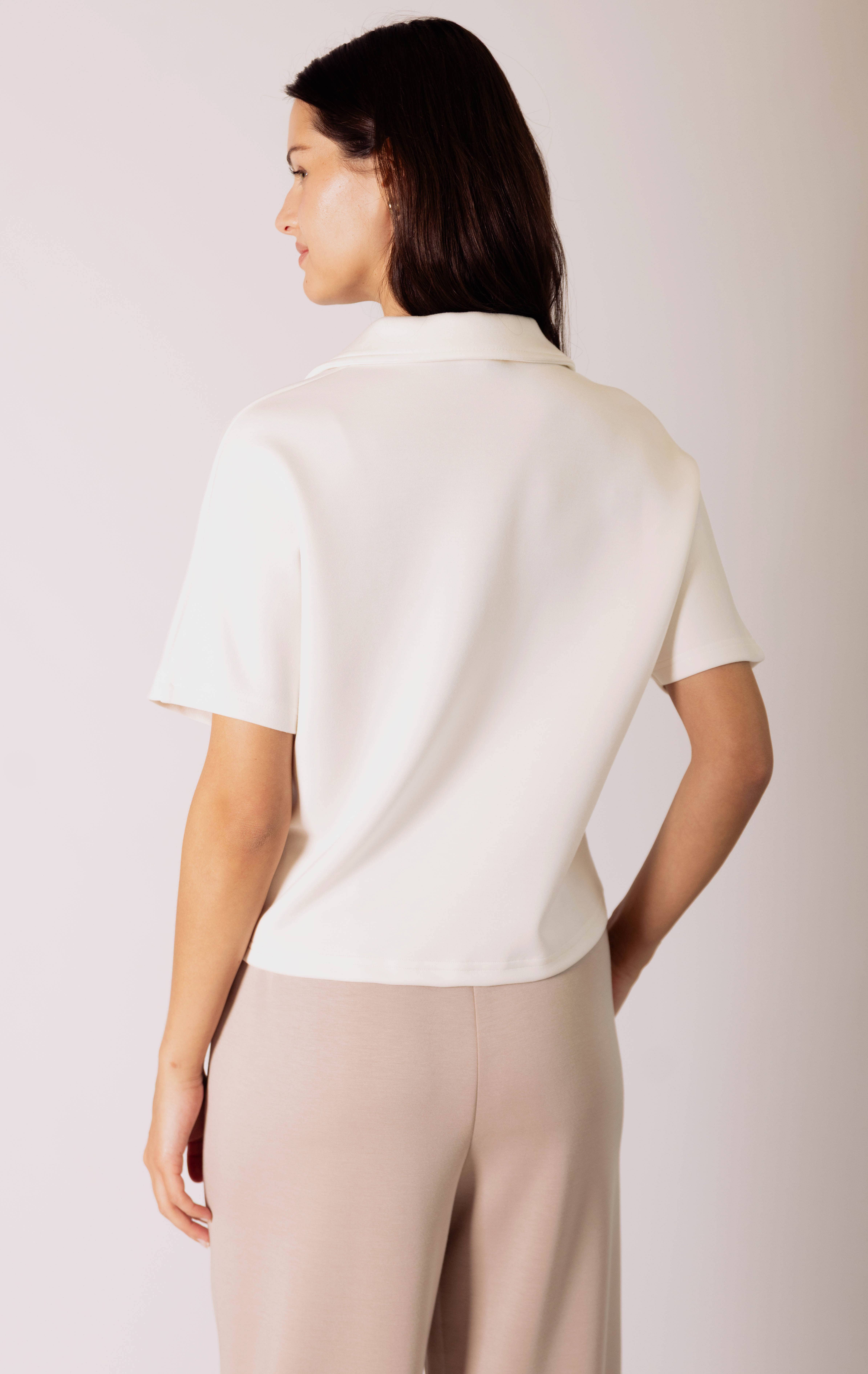 P. CILL - Wholesale Knit Top - Women's - P. CILL Butter Modal Short Sleeve Quarter Zip Top25