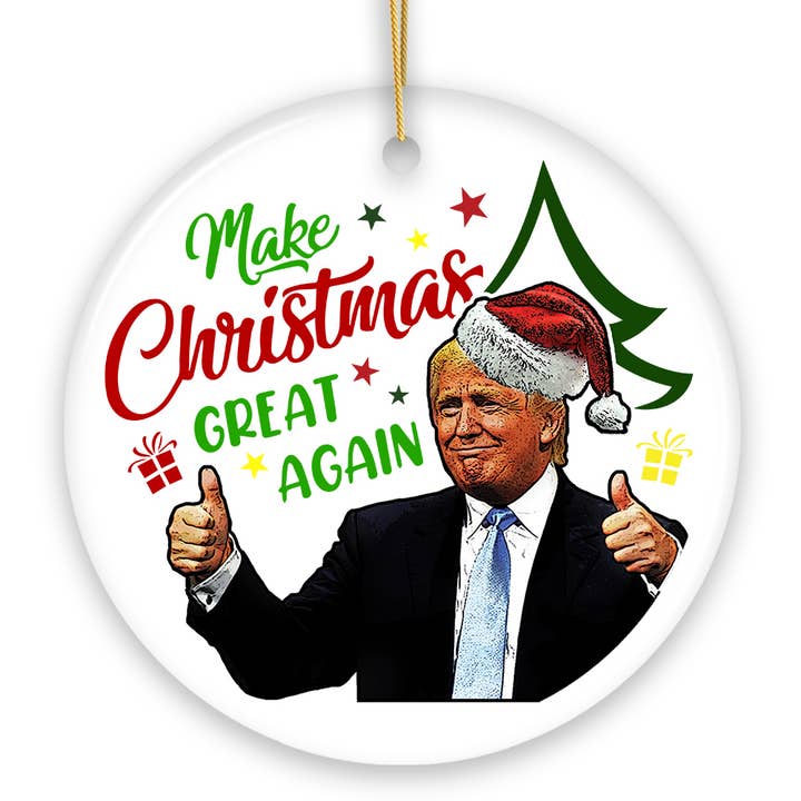 OrnamentallyYou - Wholesale Ornament - Donald Trump Make Christmas Great Again Ornament
