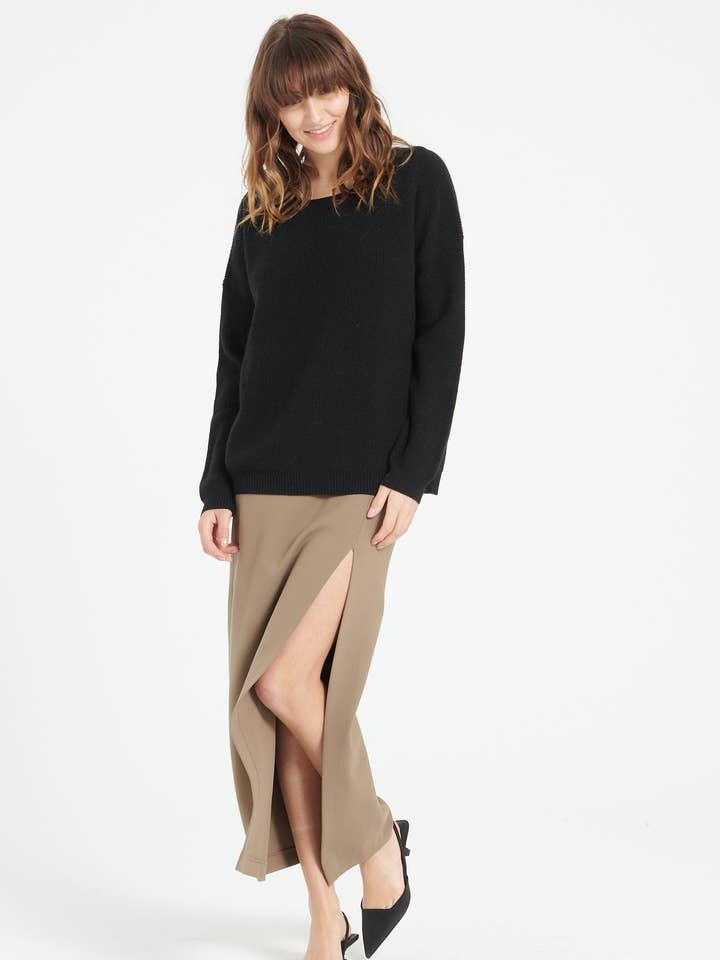 Jersey de cuello redondo de cachemira LILLY 25 para venta al por mayor de STUDIO CASHMERE8