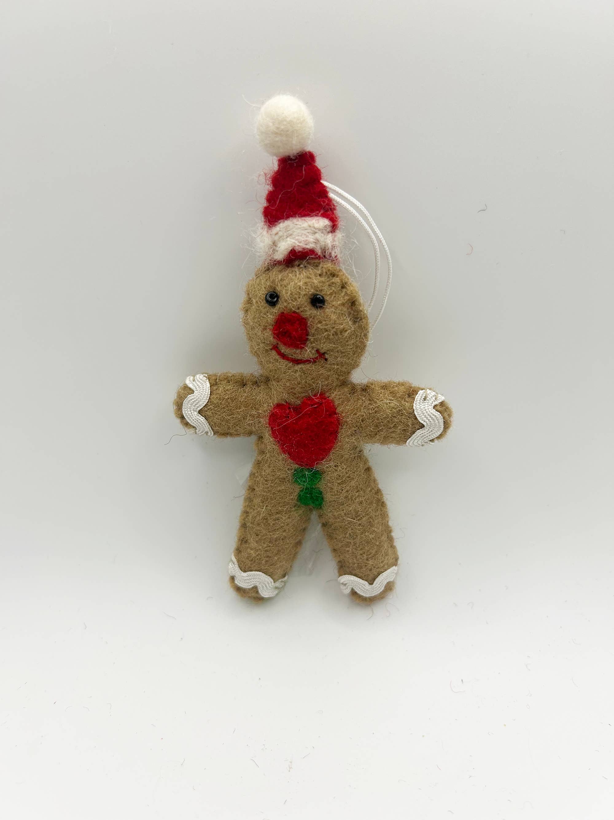 cerruti home – Ornamento por atacado – Ornamento de lã feltrada artesanal de gengibre “biscoito”5