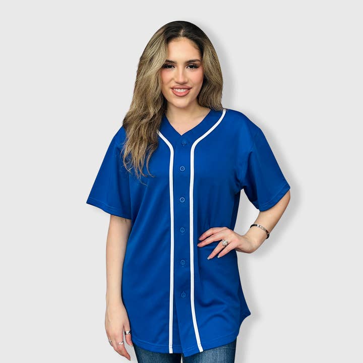 ILTEX Apparel - Wholesale Jersey - Men's - Baseball Button Down Jersey Adult