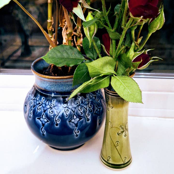 Plays in Mud Pottery - Wholesale Plant Pot - Large Tabletop Planter - Handmade Pottery Planter - MTO8