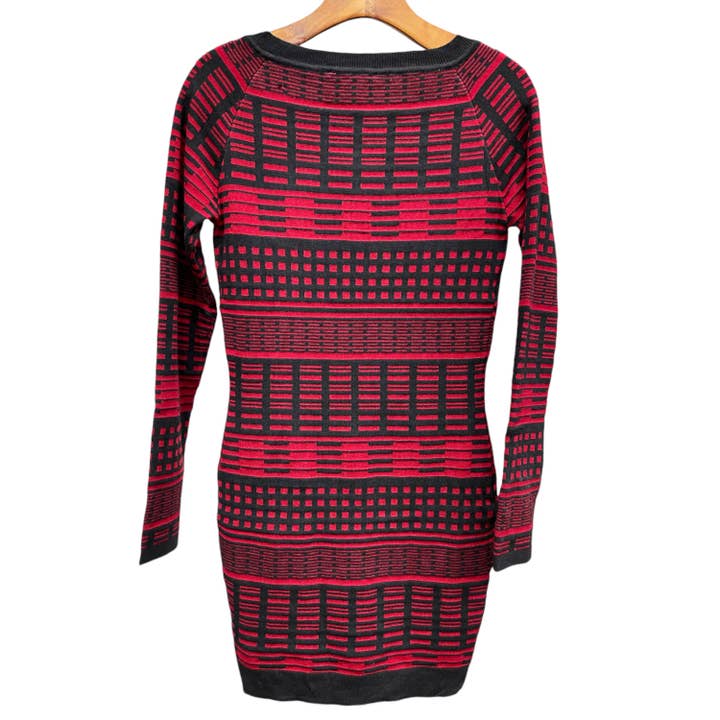 Importation 1867 - Wholesale Dress - Women's - V-Neck Bodycon Mini Knit Sweater Dress2
