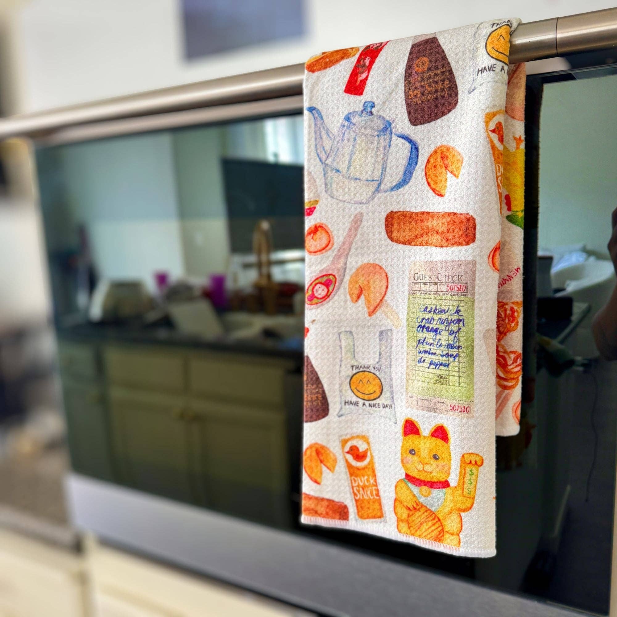 Menmin Made - Wholesale Tea Towel - Chinese Takeout Restaurant Kitchen Towel2