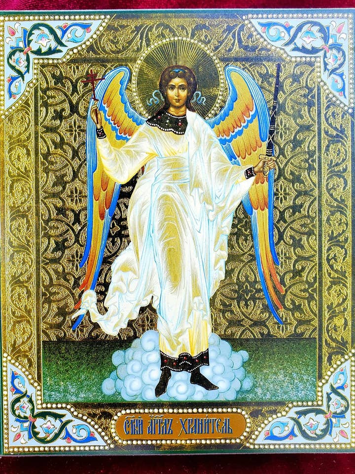 De Heilige Beschermengel. Houten orthodoxe icoon voor wholesale door Iconsofsaints