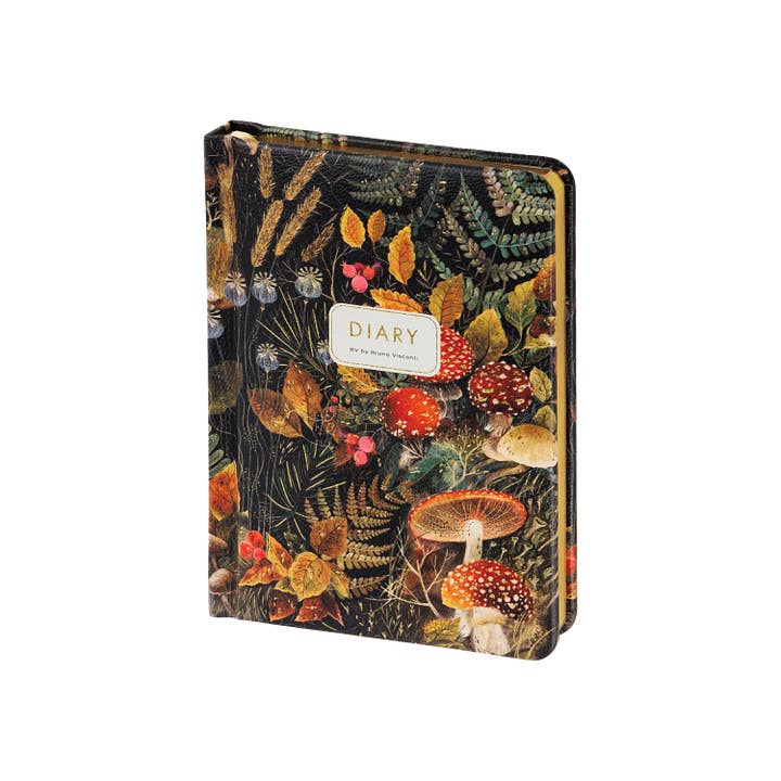 A6 Vegan Leather Hardcover Daily Planner - Forest Mushrooms and other Purchase Wholesale one line a day. Free Returns & Net 60 Terms on Faire trending on Faire.