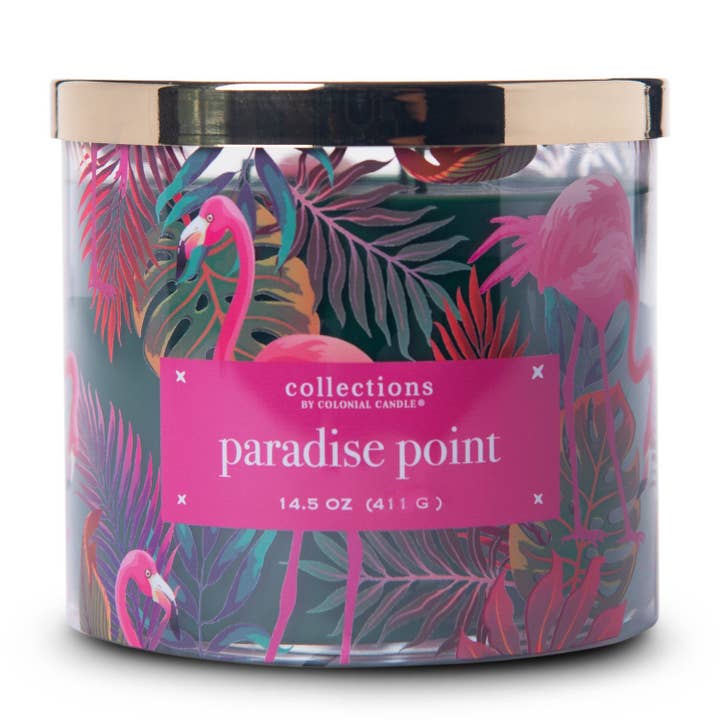 Tropic Paradise Point 411G scented candle for wholesale by Colonial Candle DE