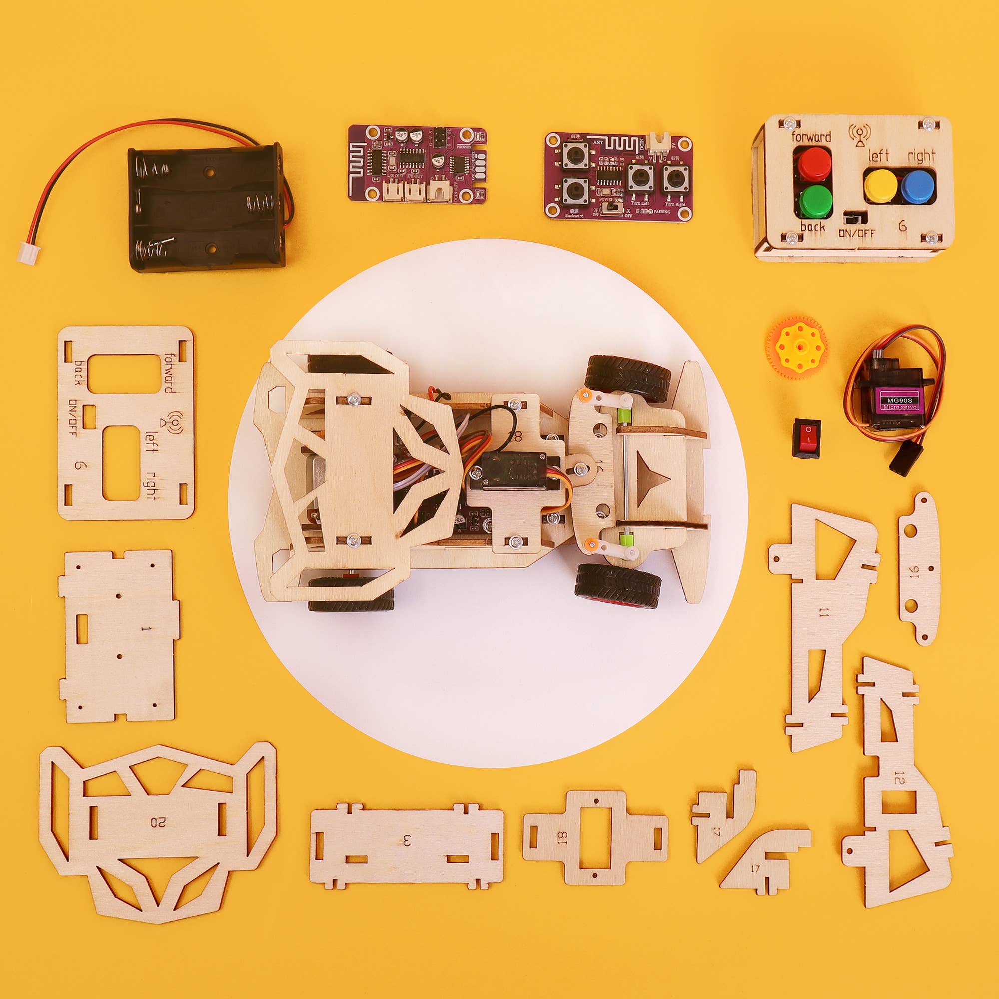 Kitsville – Großhandel Bastelset – Kinder – Bausatz für ferngesteuertes Auto, pädagogisches STEM-Spielzeug4
