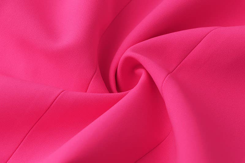 Productseeker - Wholesale Dress - Women's - DR008Y Fushcia Sleeveless Tie-Waist Suit Dress 19