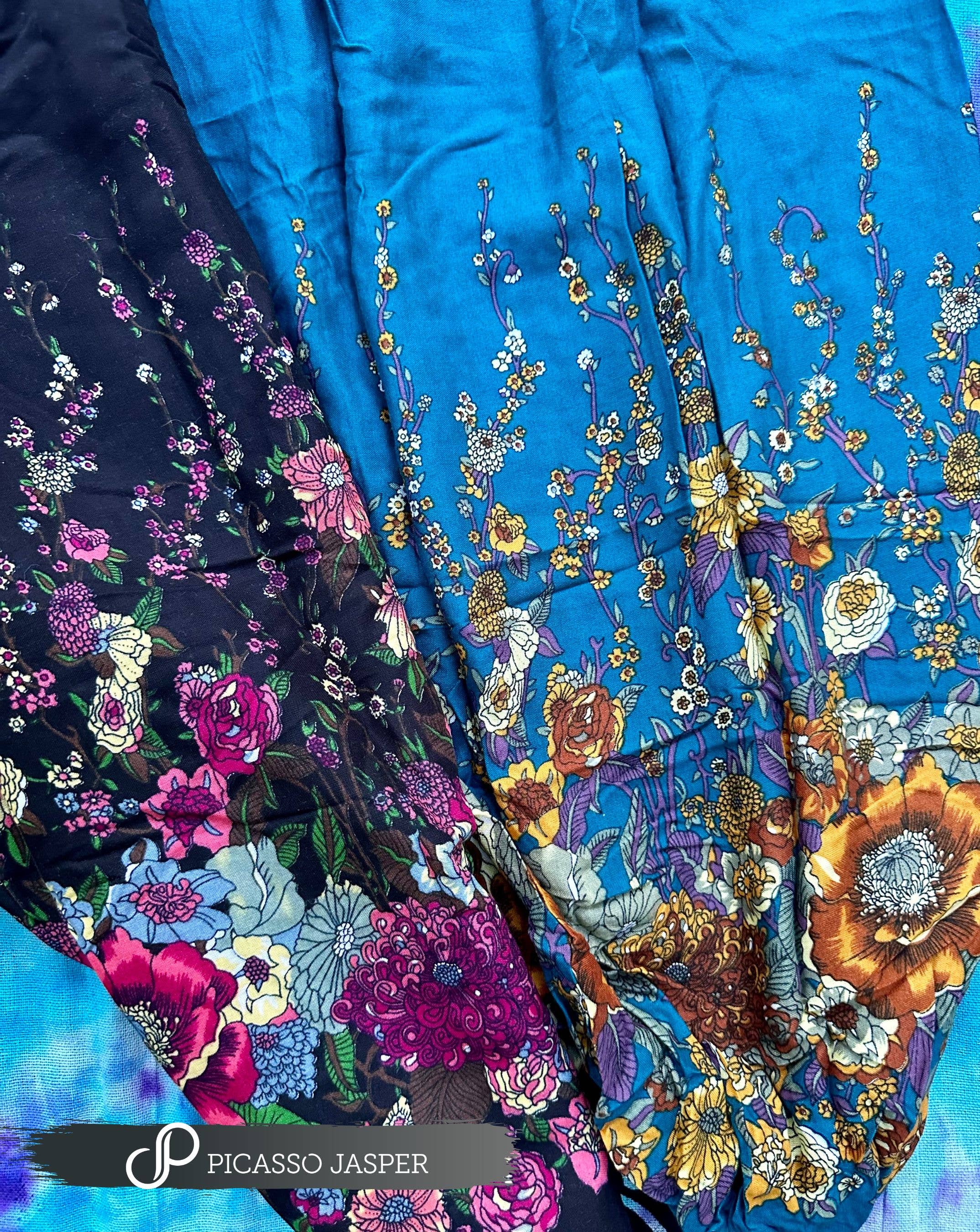 Picasso Jasper - Wholesale Pants - Women's - Flower Power, Two Pocket Magic Pants0