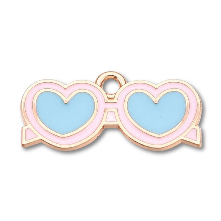 Sunglasses Heart Gold Charm for wholesale by Love, Paige Designs